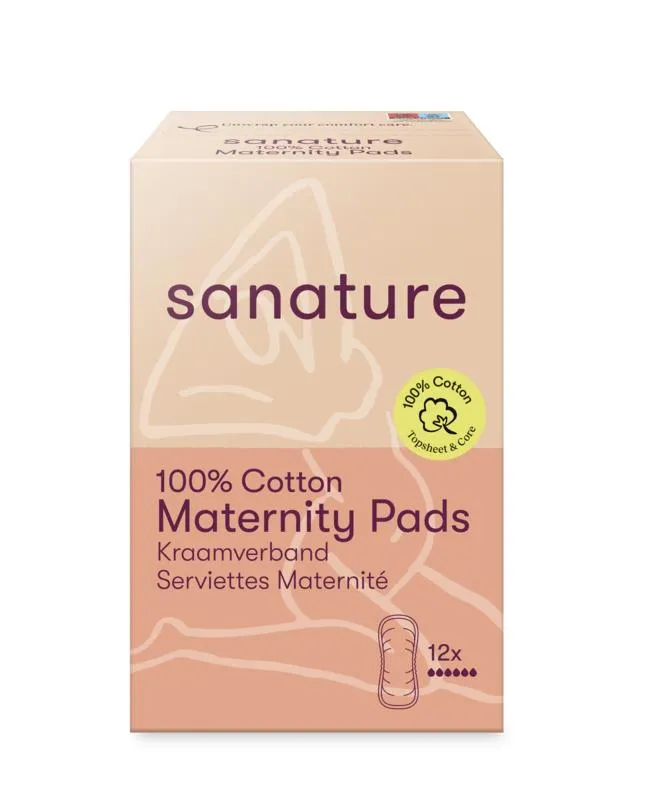 Sanature Kraamverband 100% Katoen (12 stuks)
