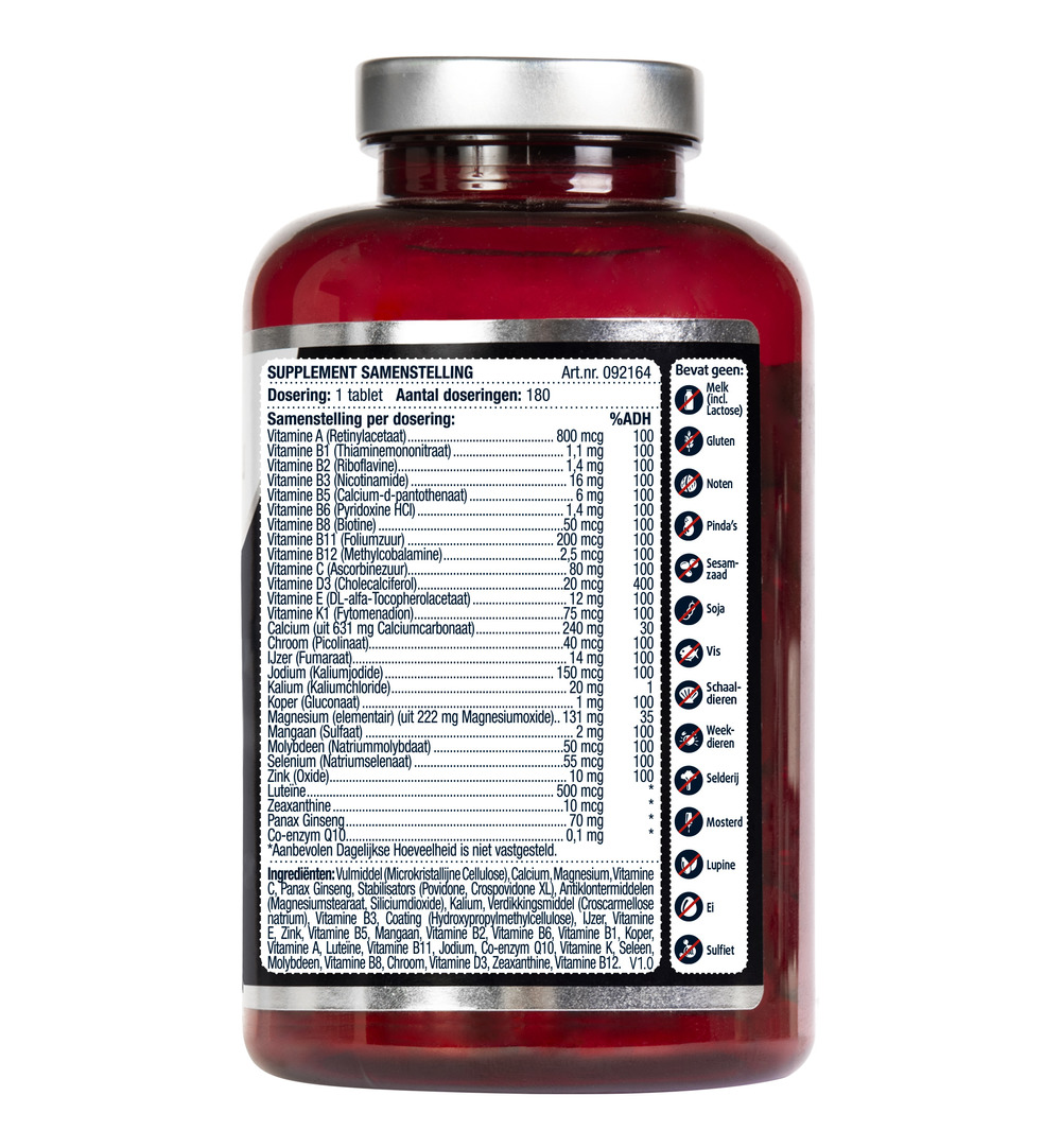Lucovitaal Multi A-Z 65+ (180 tabletten)