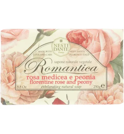 Nesti Dante Zeep Romantica Rosa Medicea e Peonia (250 gr)