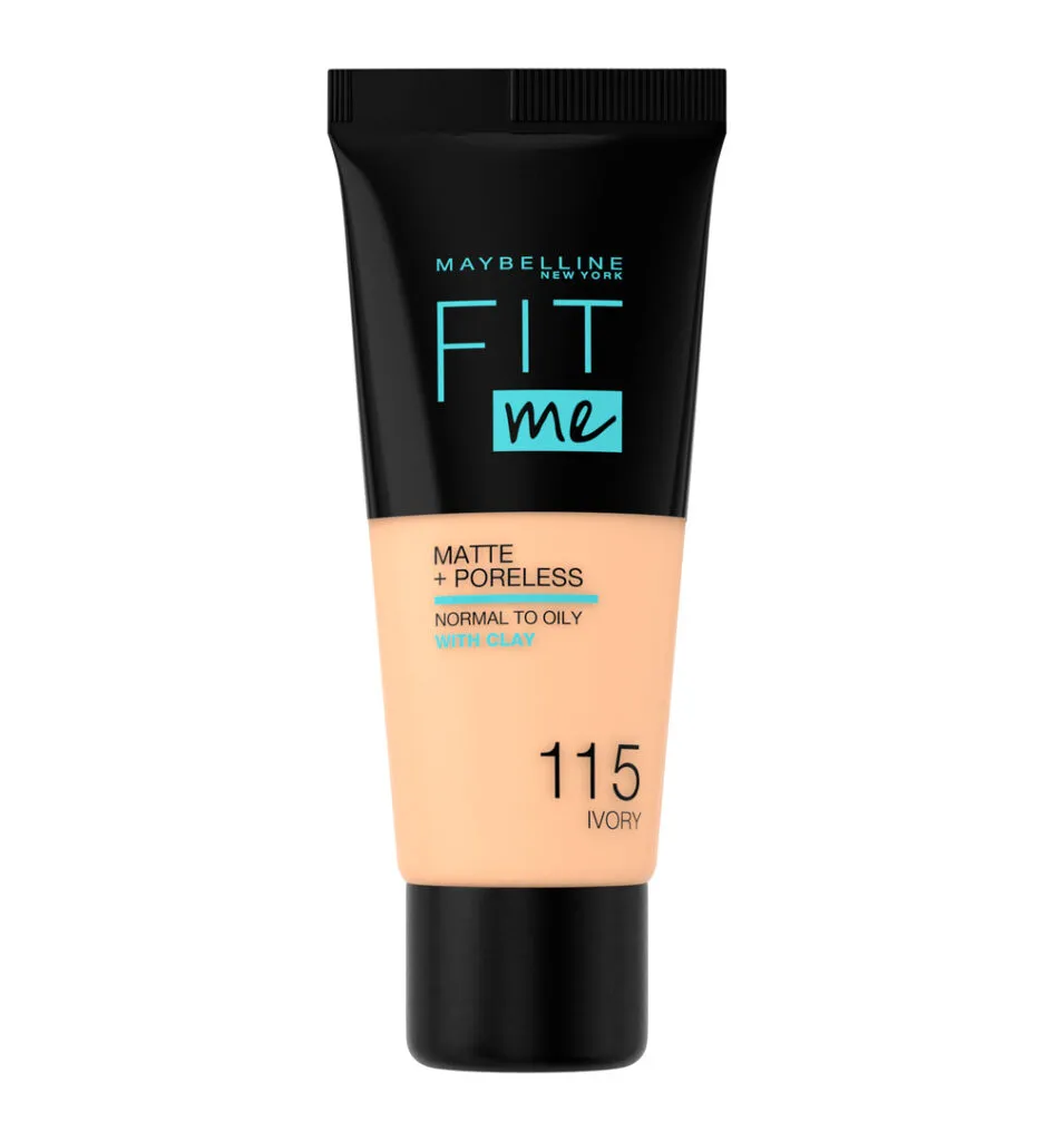 Maybelline New York Fit Me matte & poreless foundation 115 ivory (1 stuk)