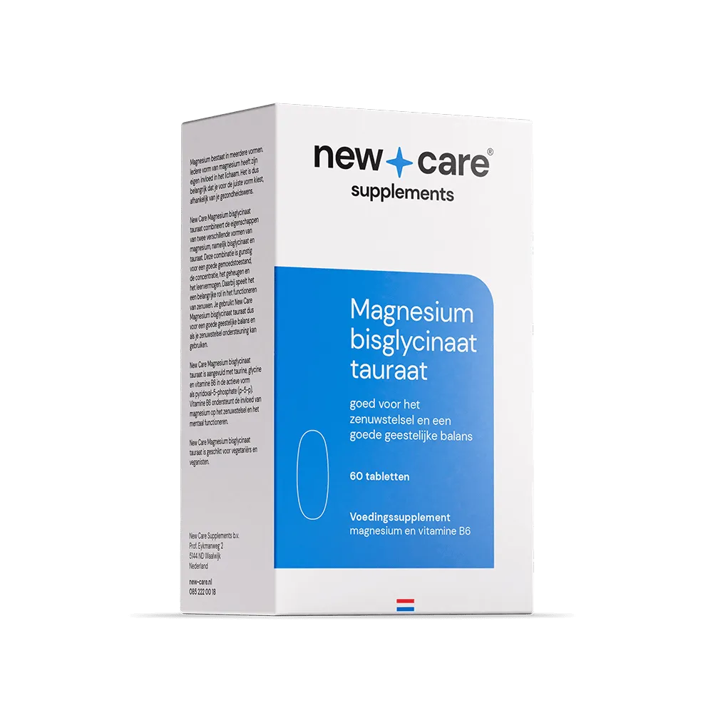 New Care Magnesium bisglycinaat tauraat (60  tabletten)