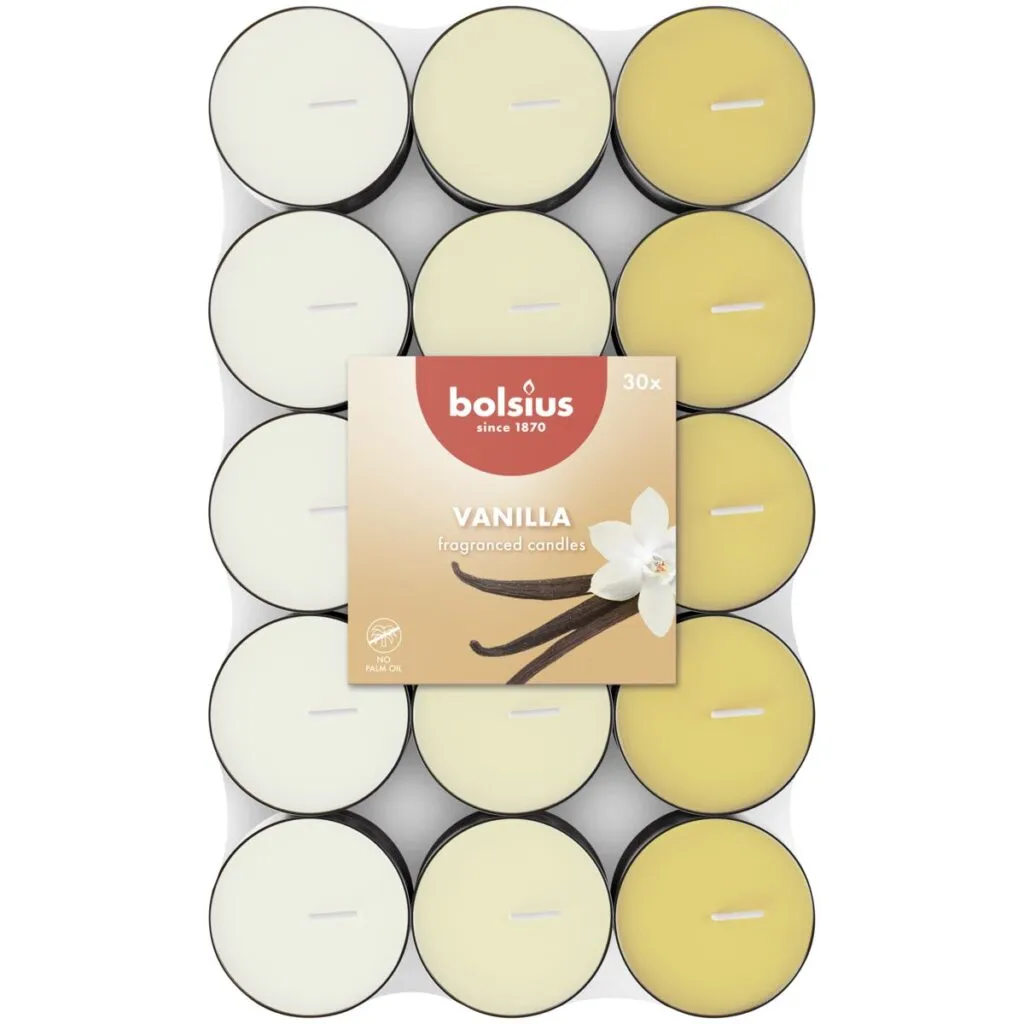 Bolsius Geurtheelicht 3,5U Vanilla Pack  (30 stuks)