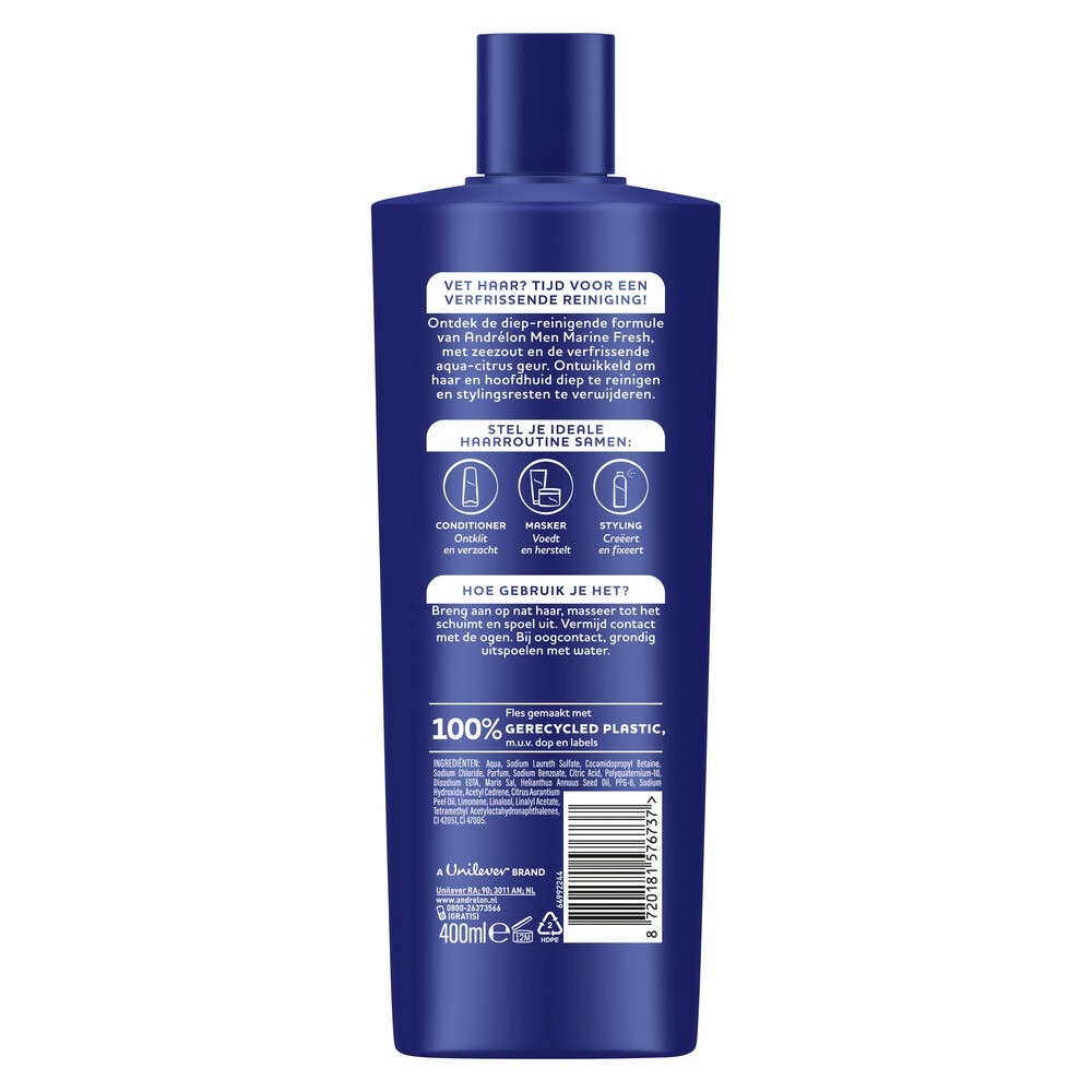 Andrelon Men Shampoo Marine Fresh (400 ml)