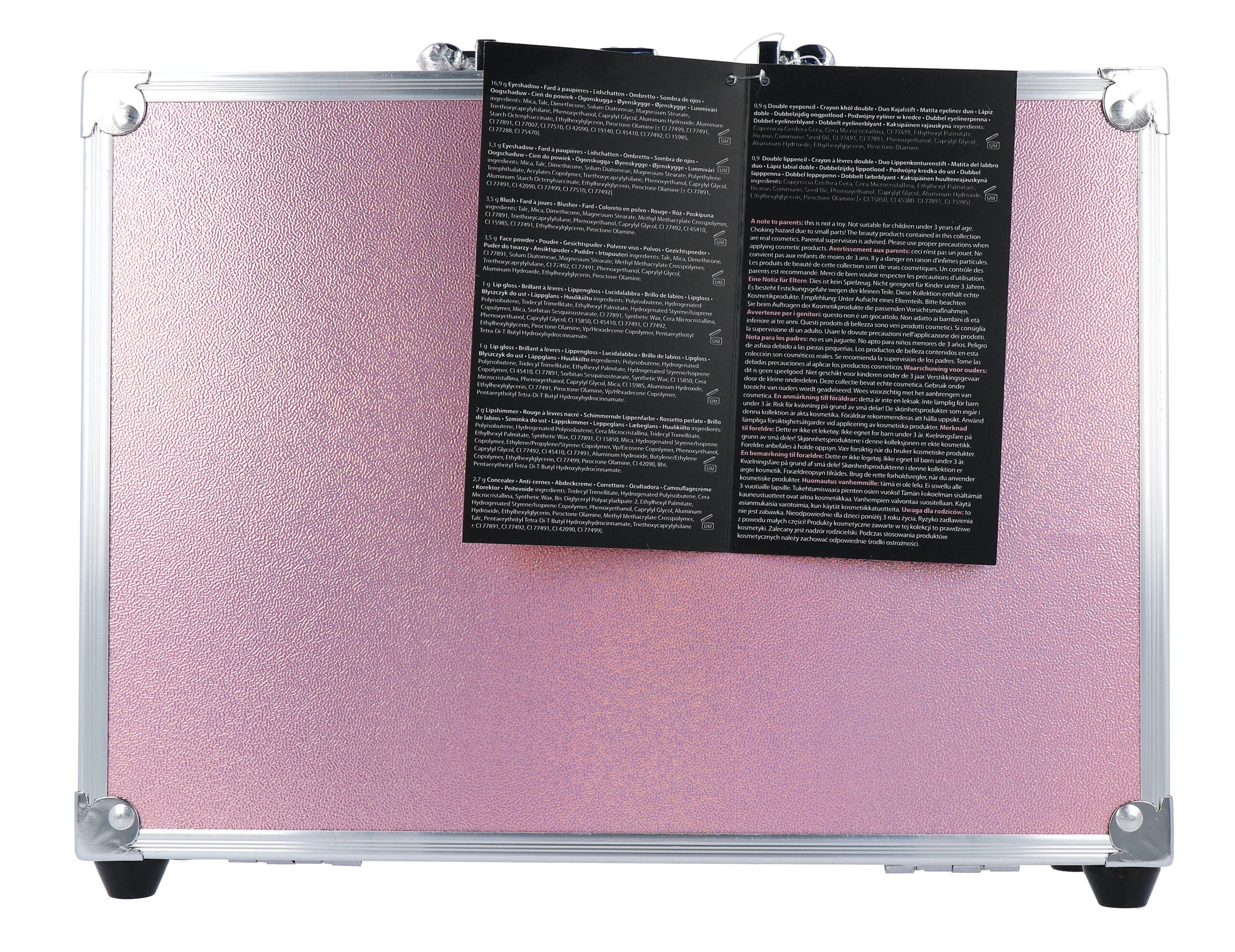 Casuelle Make Up Koffer Glanzend Roze (1 set) - image 2