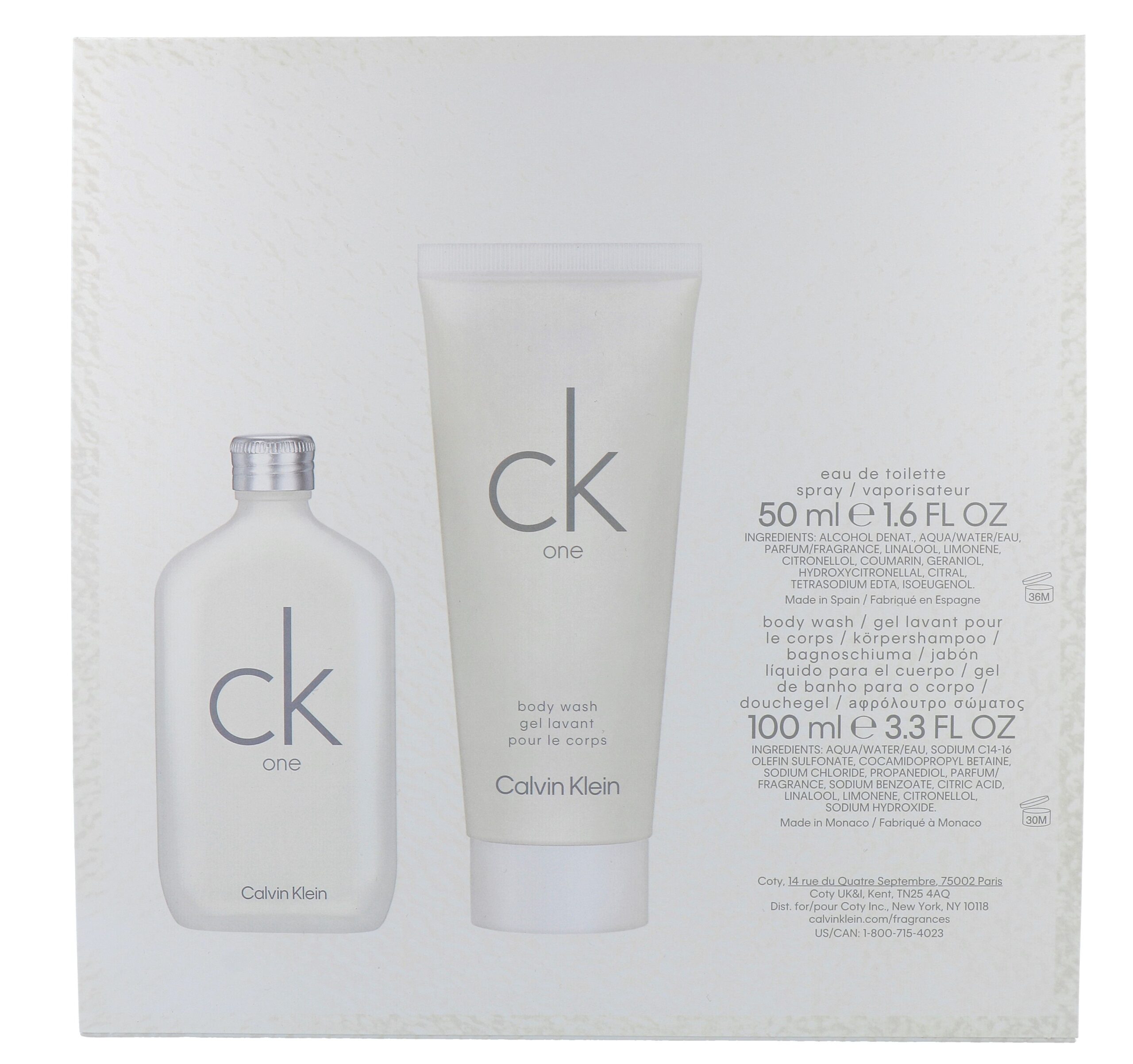 Calvin Klein CK One Giftset Eau de Toilette 50ml+ Showergel 100ml (1 set) - image 2