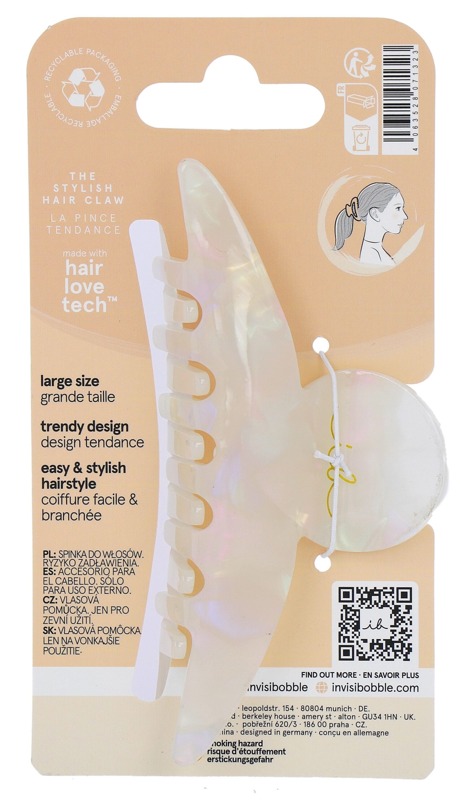 Invisibobble Clipstar Clawdia Tortoise L (1 stuk)