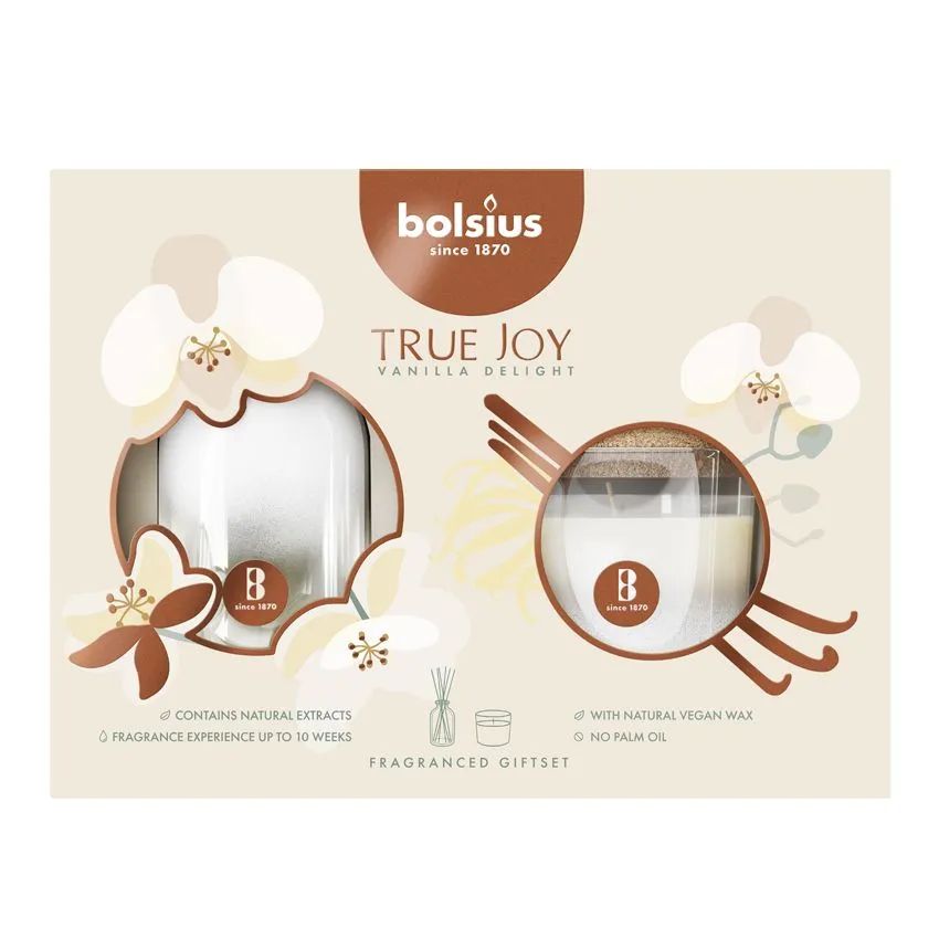 Bolsius Giftset True Joy Vanilla Delight (1 set)