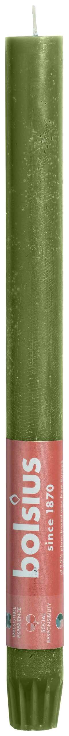 Bolsius Tafelkaars Olive (1 stuk)