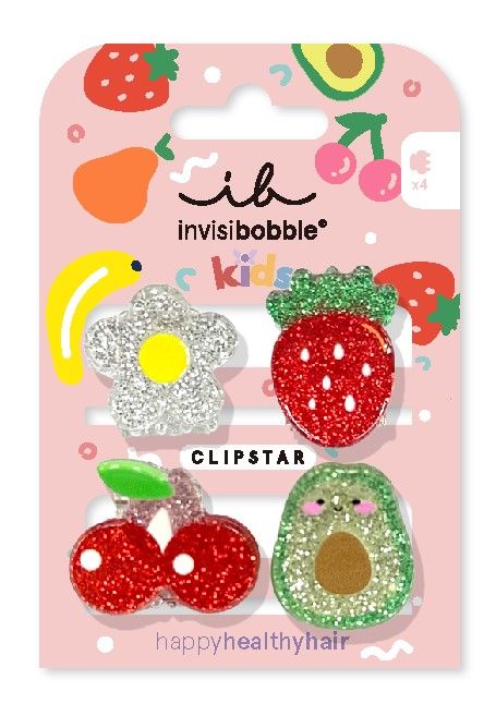 Invisibobble Clipstar Frutti Fun Kids (4 stuks)