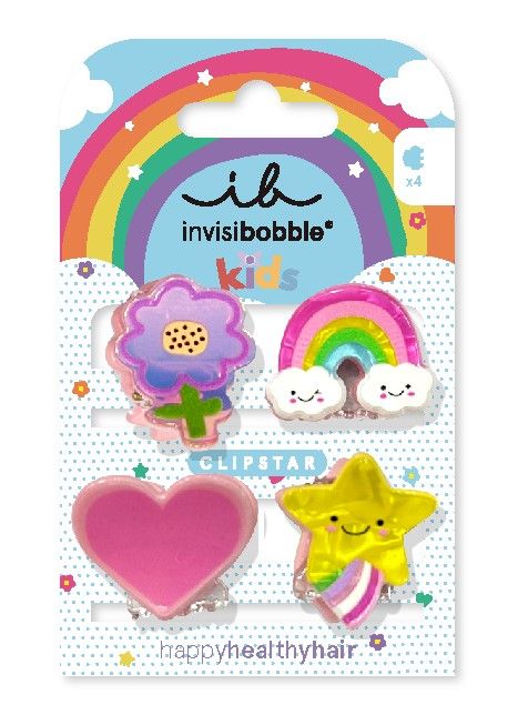 Invisibobble Clipstar Happy World Kids (4 stuks)