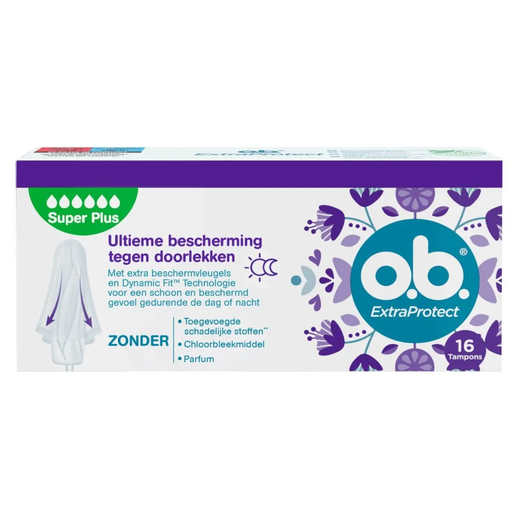 o.b. Extra Protect Tampons Super + Comfort (16 stuks)