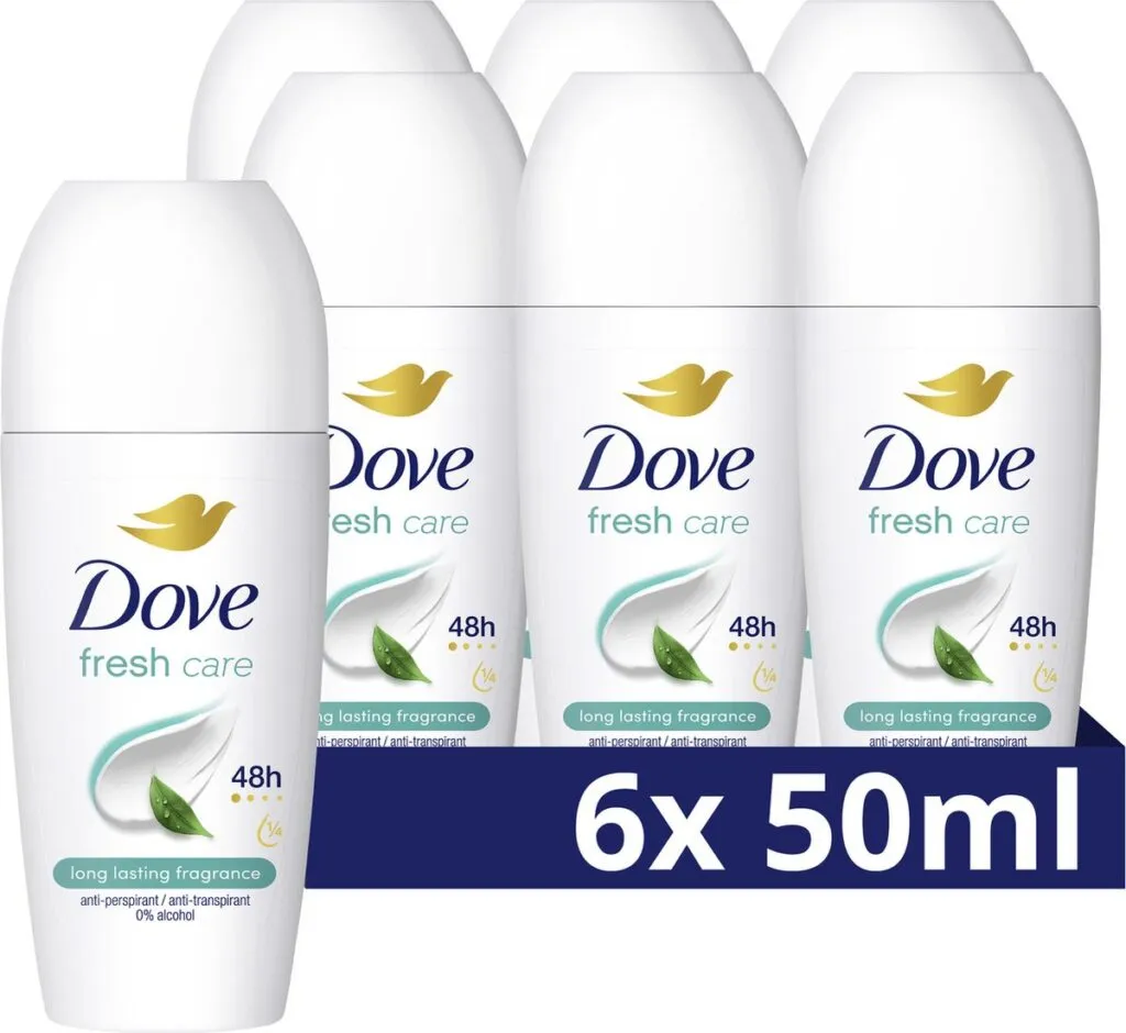 6x Dove W Fresh Deodorant Roll-On (50 ml)