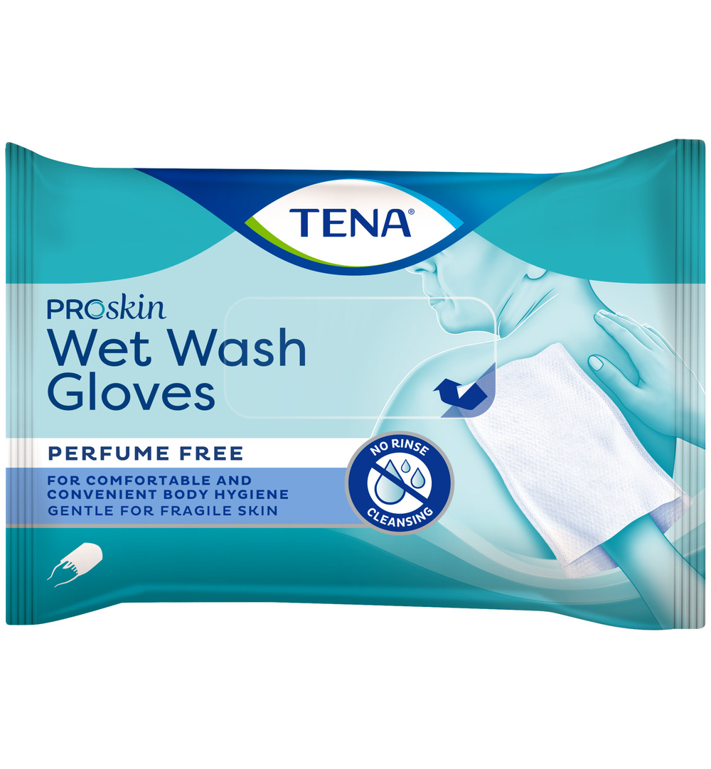 Tena Wet Wash Glove No perfume 8 (8 stuks)